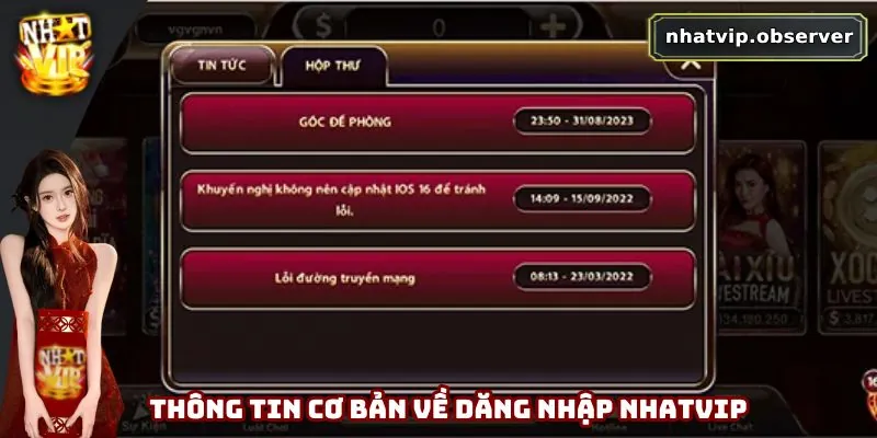 Đăng Nhập Nhatvip - Tham Gia Cá Cược Dễ Dàng Và Nhanh Chóng 1 Các thông tin cơ bản về đăng nhập Nhatvip